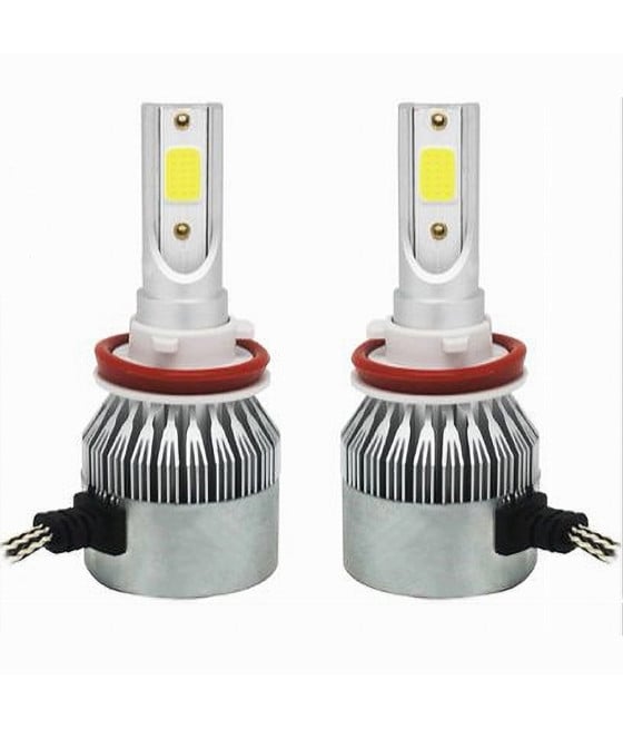 LED AUTO E MOTO LAMPADE FARI MAXTECH H11 C6 LAMPADINE 36W LUCE BIANCA 6000K