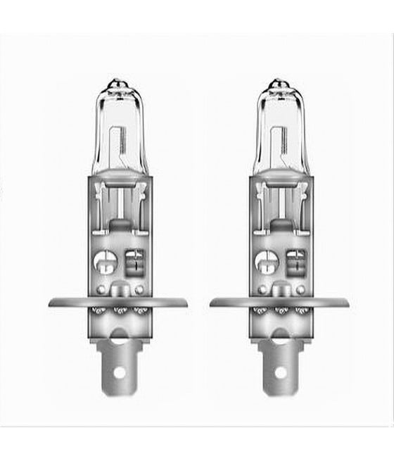 LAMPADINE PER AUTO ALOGENE H1 55 W LUCE CALDA DI RICAMBIO 12V H1-G001