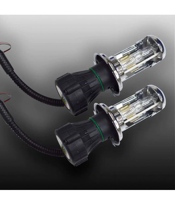 COPPIA LAMPADE H4 FARI AUTO H4-3 XENON LIGHT KIT 12V 55W XENON-55WH4-3
