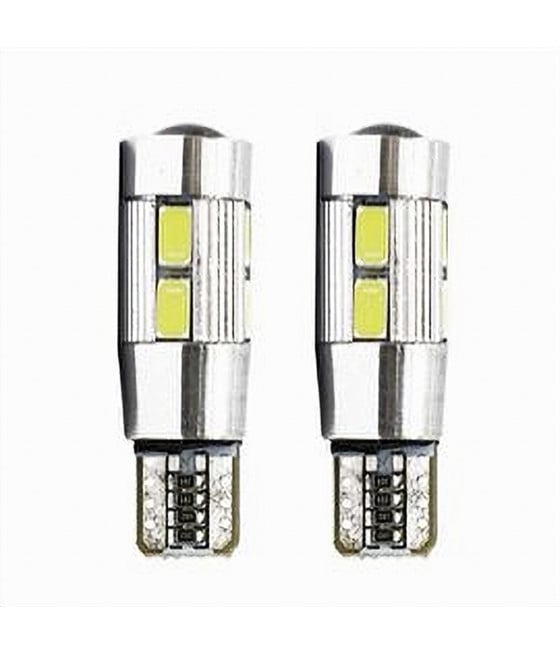 LAMPADINE POSIZIONE T10 T-105630 12V 10LED ULTRA LUMINOSE CANBUS 6000K