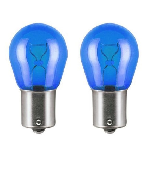LAMPADINE POSIZIONE AUTO BAU15S PY21W 12 V LUCE FREDDA ALOGENA L-P113