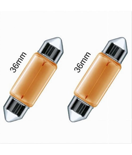 LAMPADINE POSIZIONE AUTO SV8.5 36MM 5W LUCE CALDA ALOGENA L-P143