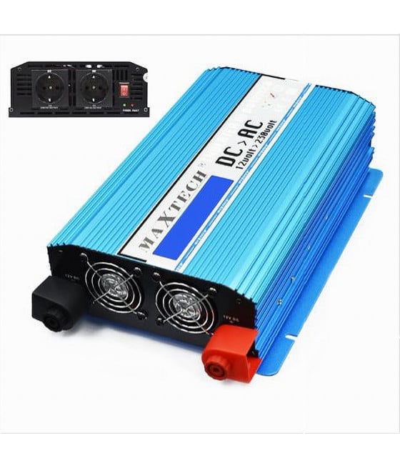 INVERTER 12V A 230V CAMPER AUTO 1000W POTENZA ONDA SINUSOIDALE HN1000-