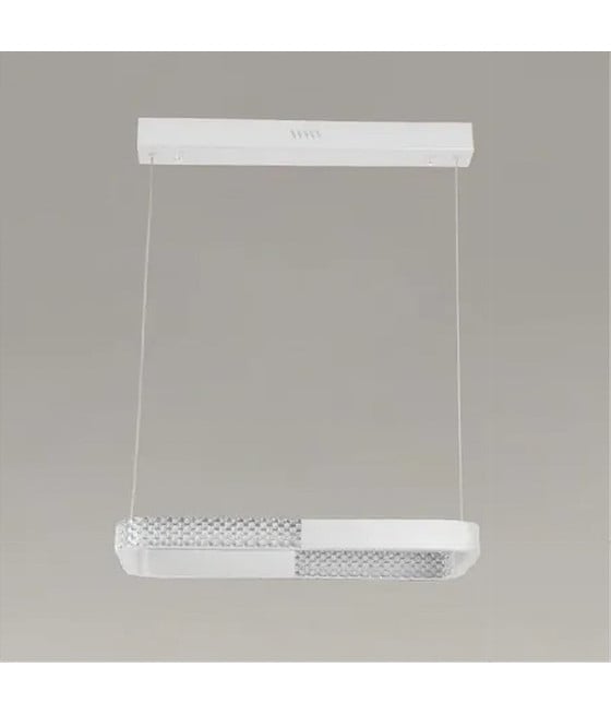 LAMPADARIO LED 24W RETTANGOLARE BIANCO CRISTALLO 32033