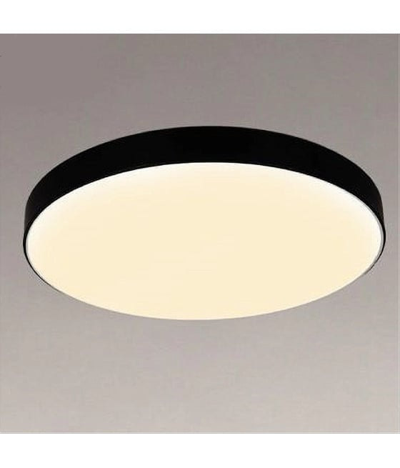 PLAFONIERA LED 70 W ROTONDA LAMPADA NERO LUCE NATURALE 02607