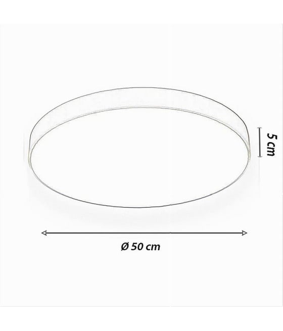 PLAFONIERA LED 70W ROTONDA LAMPADA BLU/CELESTE LUCE NATURALE 02645