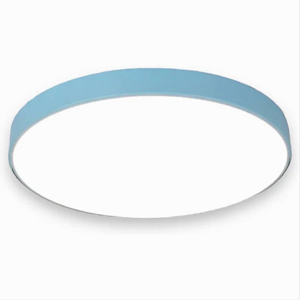 PLAFONIERA LED 70W ROTONDA LAMPADA BLU/CELESTE LUCE NATURALE 02645