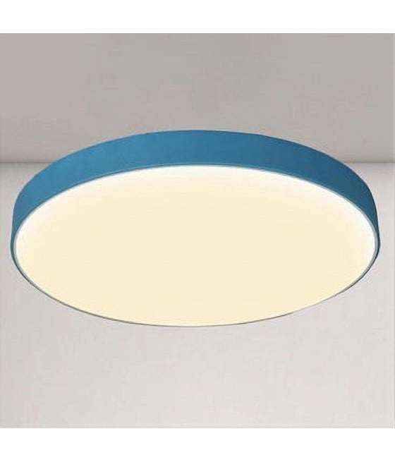 PLAFONIERA LED 70W ROTONDA LAMPADA BLU/CELESTE LUCE NATURALE 02645
