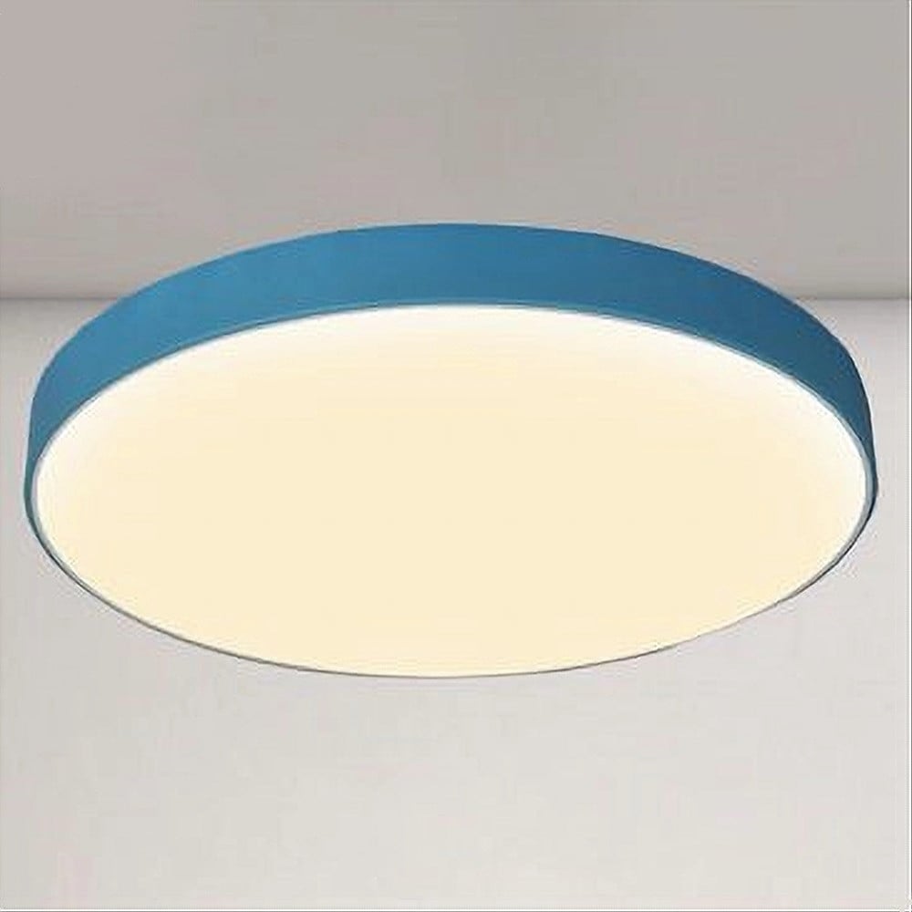 PLAFONIERA LED 70W ROTONDA LAMPADA BLU/CELESTE LUCE NATURALE 02645