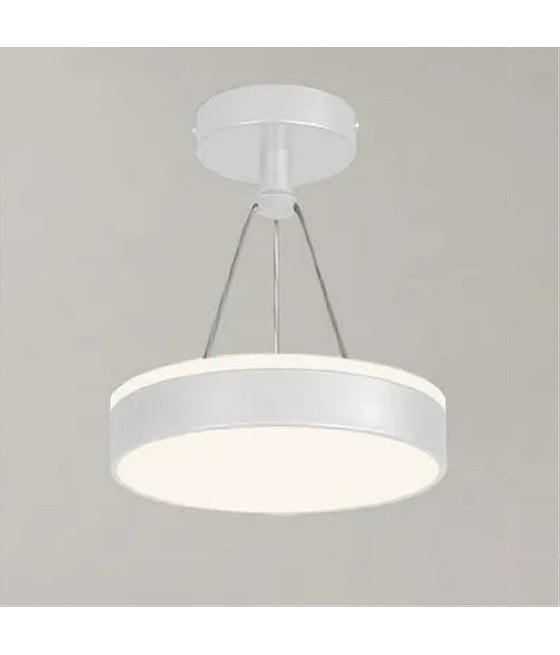 LAMPADARIO LED 24 W CERCHIO TONDO BIANCO DOPPIA LUCE 50506