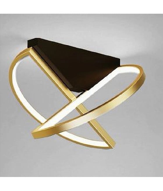 PLAFONIERA LED 44W ORO LAMPADARIO SOFFITTO LUCE FREDDA 50438