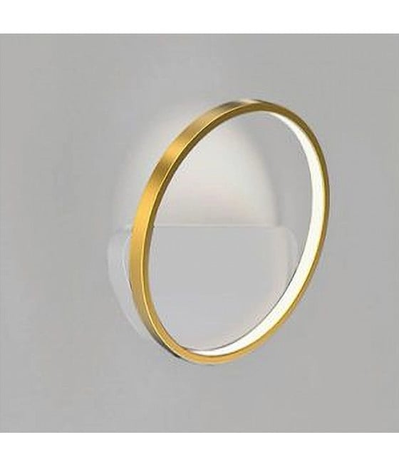 APPLIQUE PARETE LED 14W CERCHIO ORO LAMPADA LUCE 6500K 71262