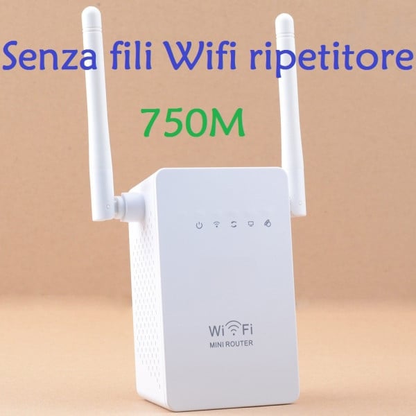 BOAS 750M Wireless-N LAN Wifi Ripetitore AP estensione Wifi 2.4G con 2 antenne
