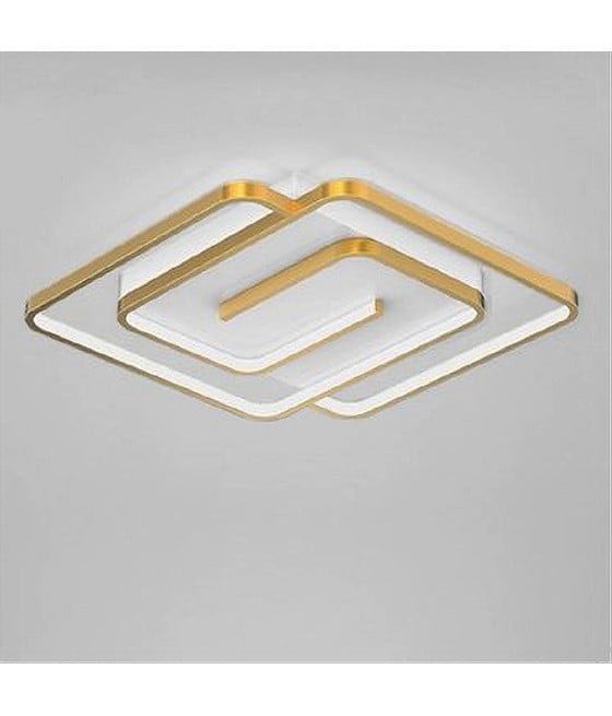 PLAFONIERA LED 48W QUADRATA SPIRALE VORTICE ORO LUCE 6500K 70661