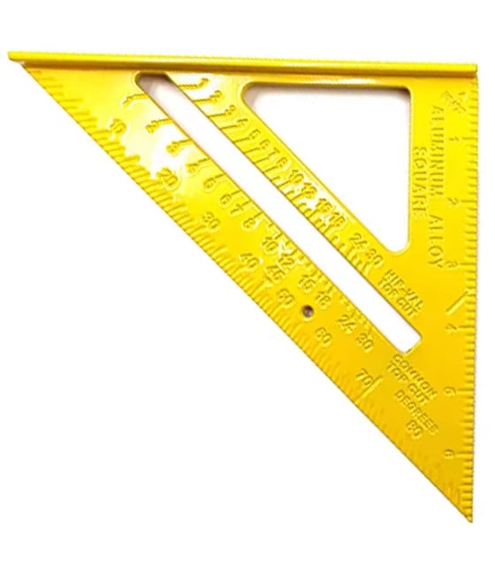 RIGHELLO SQUADRETTA 7 POLLICI TRIANGOLO 180 MM IN PLASTICA SQUADRA PER FALEGNAME