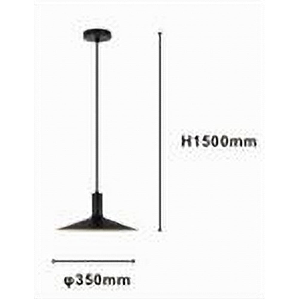 LAMPADARIO CON PARALUME CONICO IN FERRO NERO ORO E27 33818