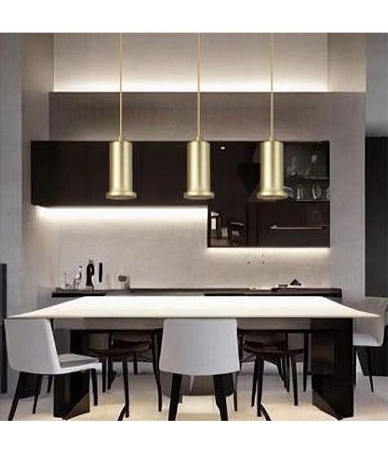 LAMPADARIO A SOSPENSIONE ORO PORTALAMPADA PENDENTE E27 33849