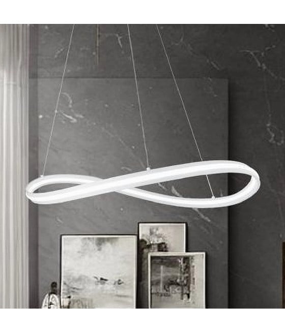 LAMPADARIO LED MODERNO A FIOCCO 100W LUCE 6500K BIANCO 33382