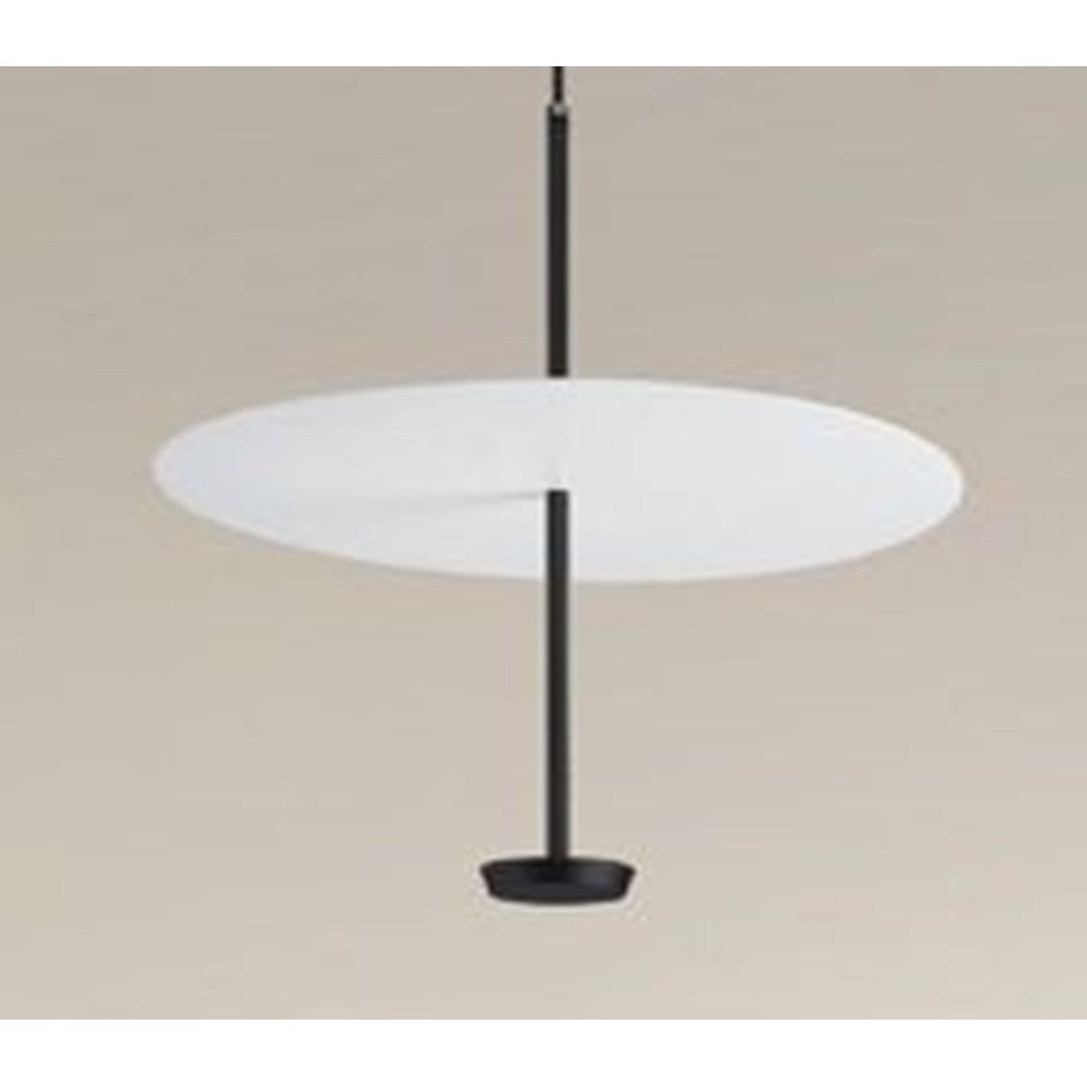 LAMPADARIO LUCE 6500K LED 18W DISCO PIATTO BIANCO NERO 33184