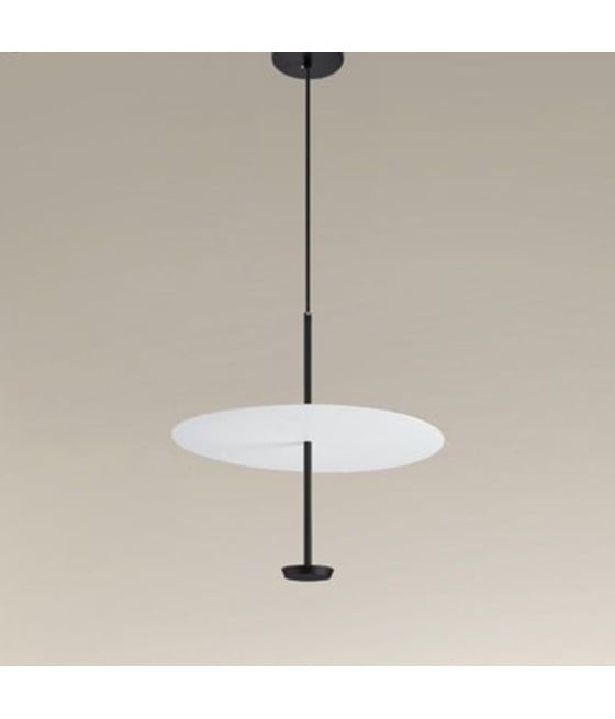 LAMPADARIO LUCE 6500K LED 18W DISCO PIATTO BIANCO NERO 33184