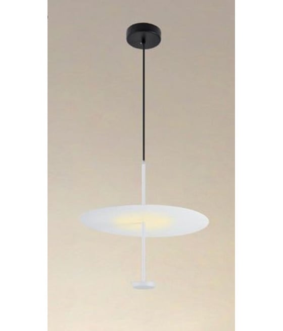 LAMPADARIO LUCE 4000K LED 18W DISCO PIATTO BIANCO 33153