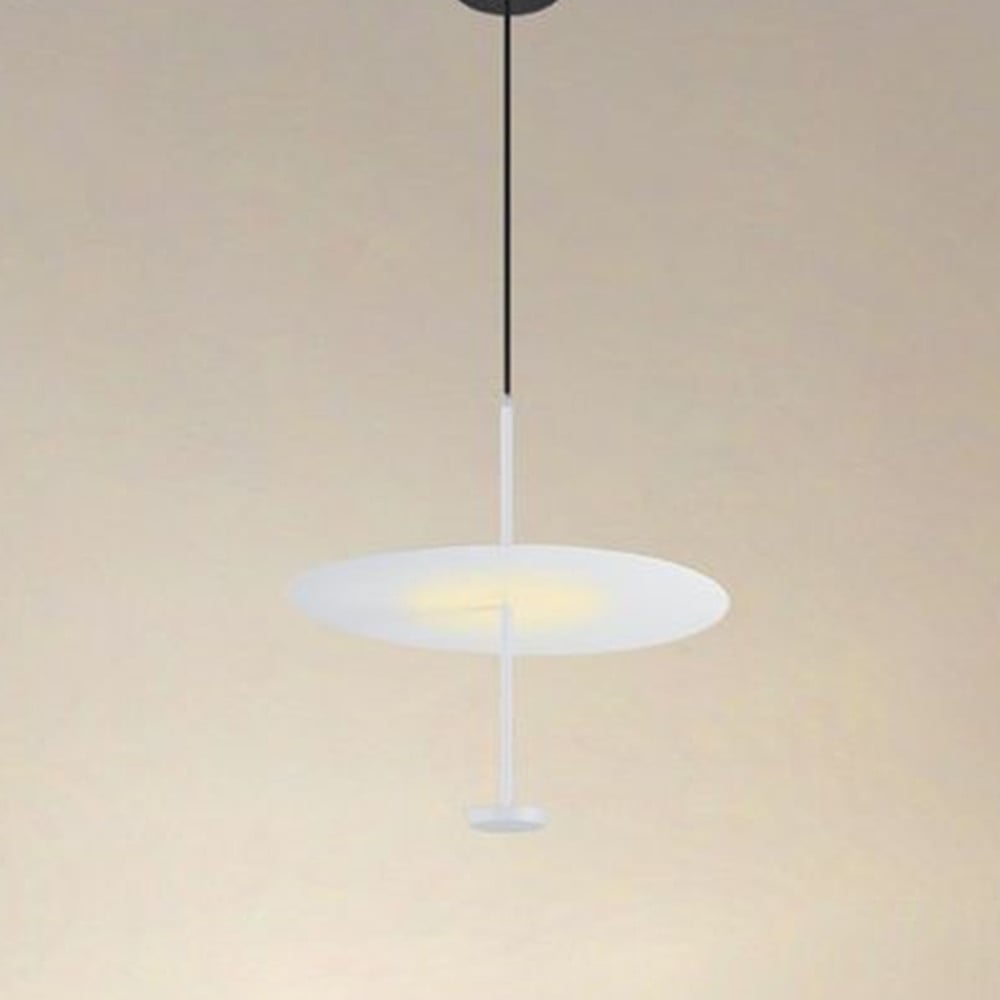 LAMPADARIO LUCE 4000K LED 18W DISCO PIATTO BIANCO 33153