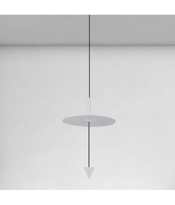 LAMPADARIO 12W LUCE LED 6500K DISCO Ø23CM CONO BIANCO 32989