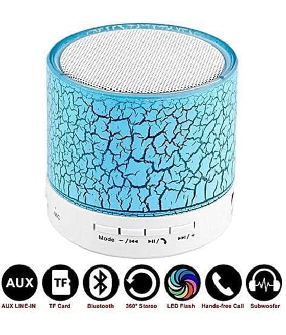 MINI ALTOPARLANTE BLUETOOTH CON LUCE LED USB ADULTI BAMBINI