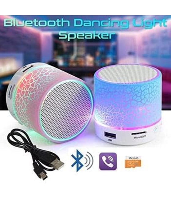 MINI ALTOPARLANTE BLUETOOTH CON LUCE LED USB ADULTI BAMBINI