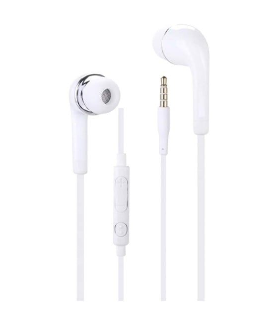 AURICOLARI STEREO SAMSUNG A52S 5G CONTROLLO VOLUME MICROFONO BIANCO