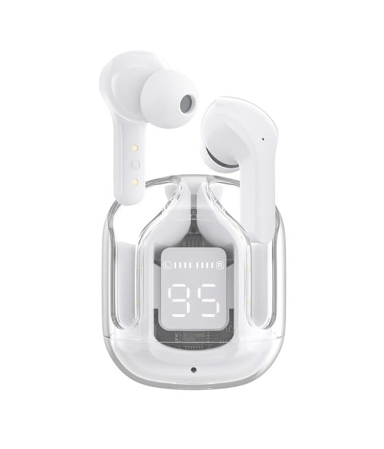 CUFFIE AURICOLARI BLUETOOTH 5.3 WIRELESS MICROFONO DISPLAY LED