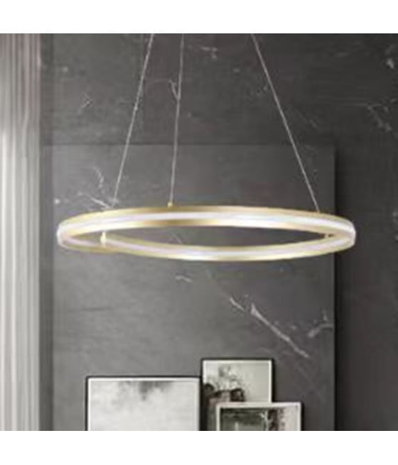 LAMPADARIO LED A SEMICERCHIO 100W LUCE 4000K 70CM ORO 33450