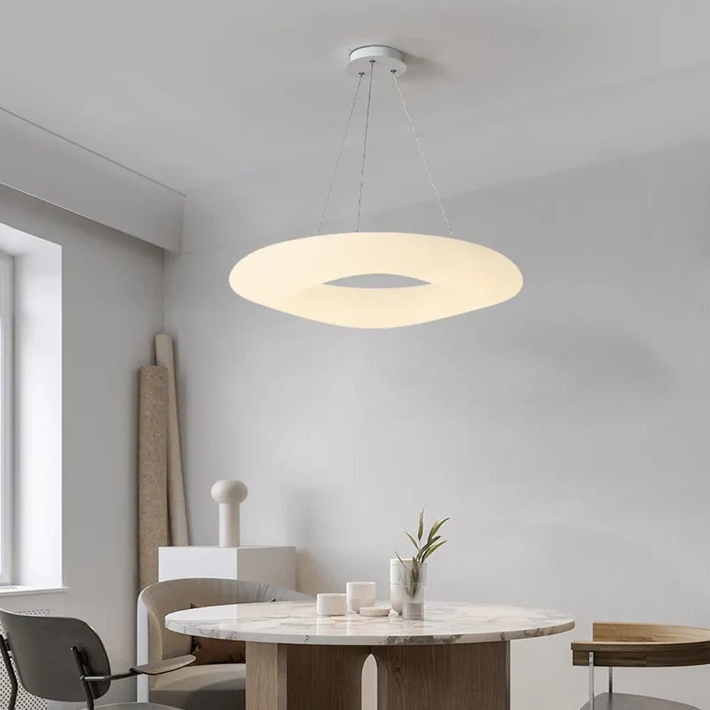 LAMPADARIO A SOSPENSIONE NORDICO A FORMA DI ANELLO DECORATIVO