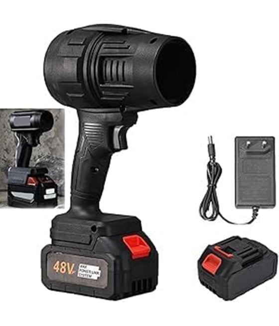 SOFFIATORE A DOPPIA BATTERIA 48V PER FOGLIE TURBO VENTOLA PER AUTO