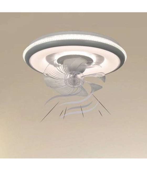 PLAFONIERA A VENTOLA LAMPADA TONDA SOFFITTO VENTILATORE 33214