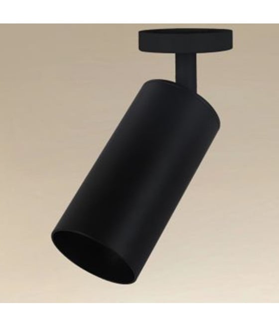 FARETTO NERO GU10 APPLIQUE A CILINDRO PER INTERNI IP20 00700