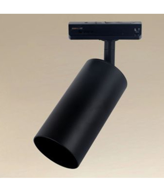 FARETTO FARO A CILINDRO GU10 PER BINARIO NERO IP20 00724