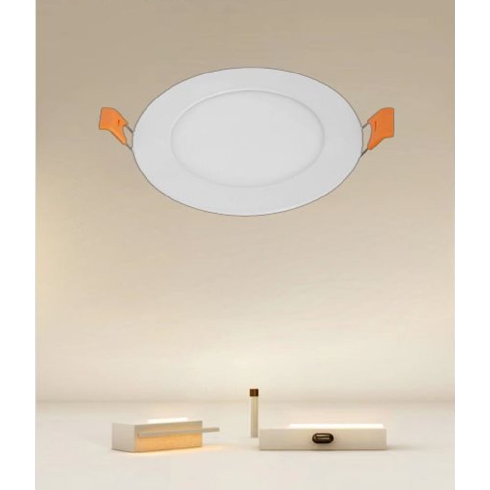 PANNELLO LED 6W INCASSO ROTONDO BIANCO LUCE 3000K-6500K 00021