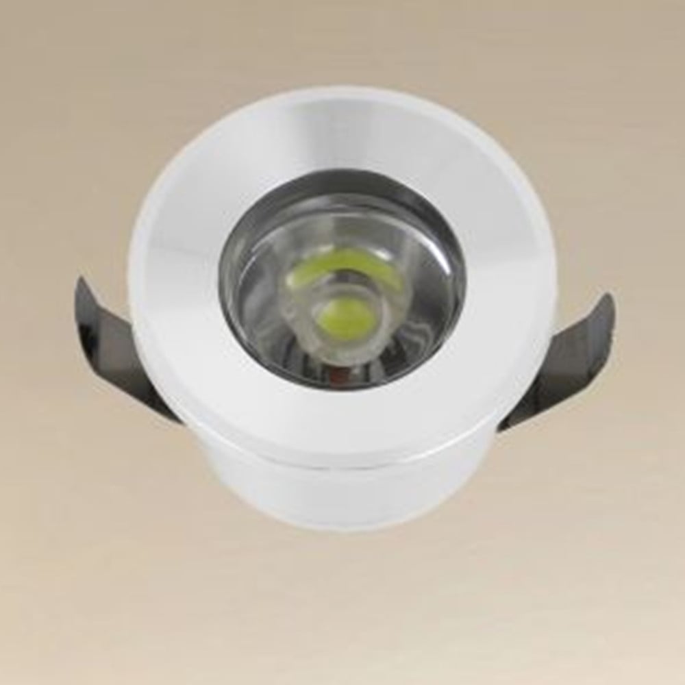 FARETTO 1W LED INCASSO BIANCO SEGNAPASSI LUCE NATURALE 00212