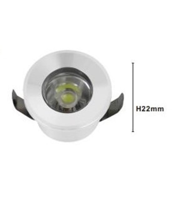 FARETTO 1W LED INCASSO BIANCO SEGNAPASSI LUCE NATURALE 00212