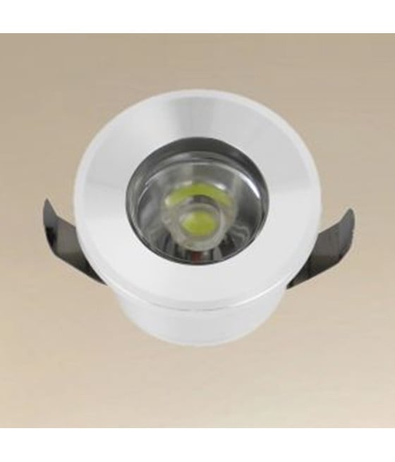 FARETTO 1W LED INCASSO BIANCO SEGNAPASSI LUCE CALDA 00229