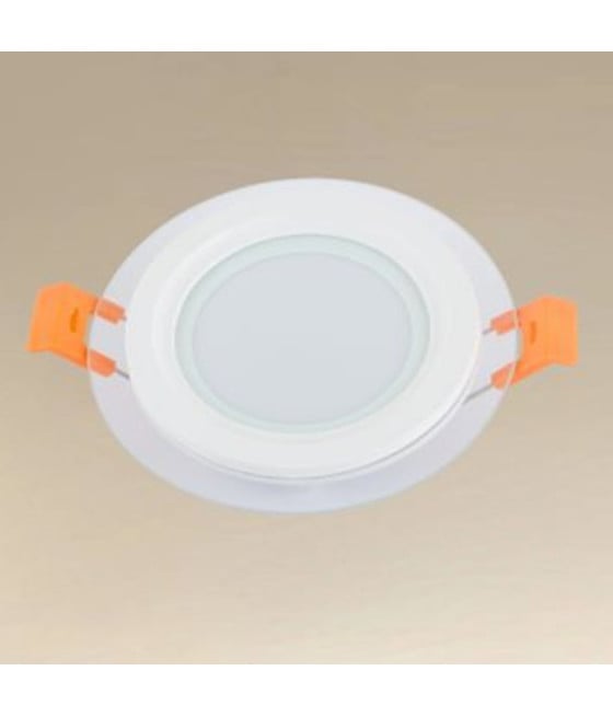 PANNELLO LED DA INCASSO LUCE 3000K-6500K 6W TONDO CON BORDO