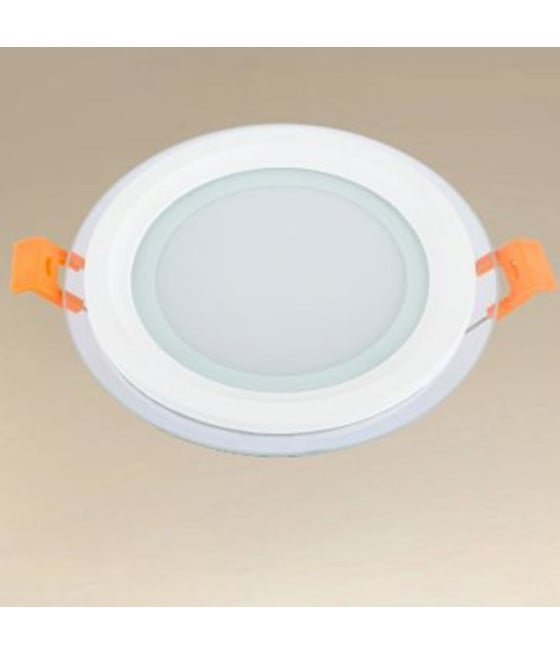 PANNELLO LED INCASSO LUCE 3000K-6500K 9W TONDO BORDO TRAPARENTE