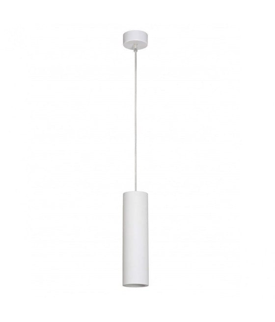 LAMPADARIO FARETTO CILINDRO PENDENTE A SOSPENSIONE GU10 BIANCO 30CM