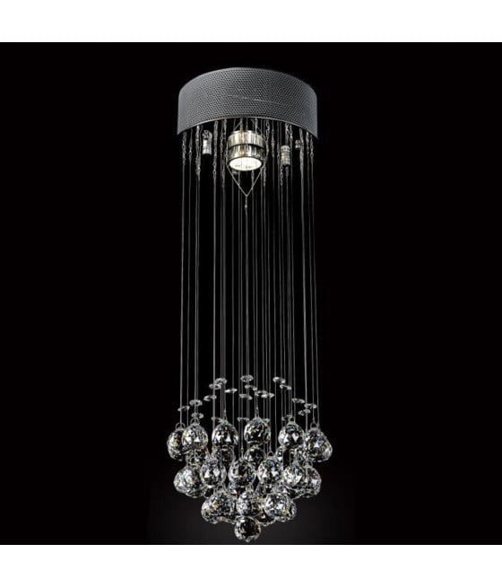 LAMPADARIO CON CRISTALLI GOCCIA LAMPADA GU10 PENDENTE SOSPENSIONE 90620