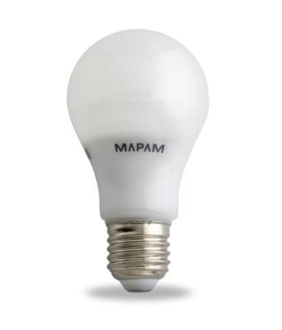 LAMPADINA LED E27 BULBO A60 9W GRANDE GLOBO LUCE CALDA 00098
