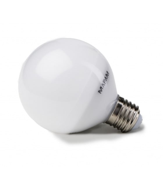 LAMPADINA LED E27 GLOBO G80 8W LUCE FREDDA BULBO SFERA PALLA 00166