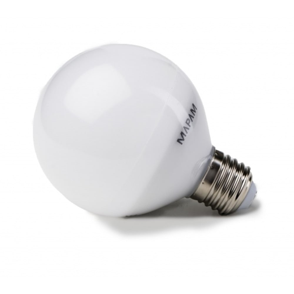 LAMPADINA LED E27 GLOBO G80 8W LUCE FREDDA BULBO SFERA PALLA 00166