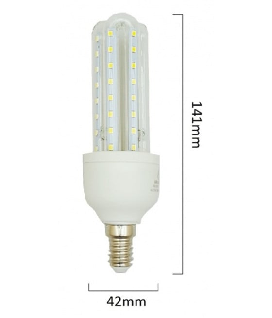 LAMPADINA LED E14 12W 3U JN13 LUCE TUBOLARE LINEARE LUCE CALDA 87217