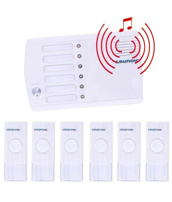 SISTEMA INTERFONO CAMPANELLO WIRELESS SENZA FILI CASA 6 CANALI